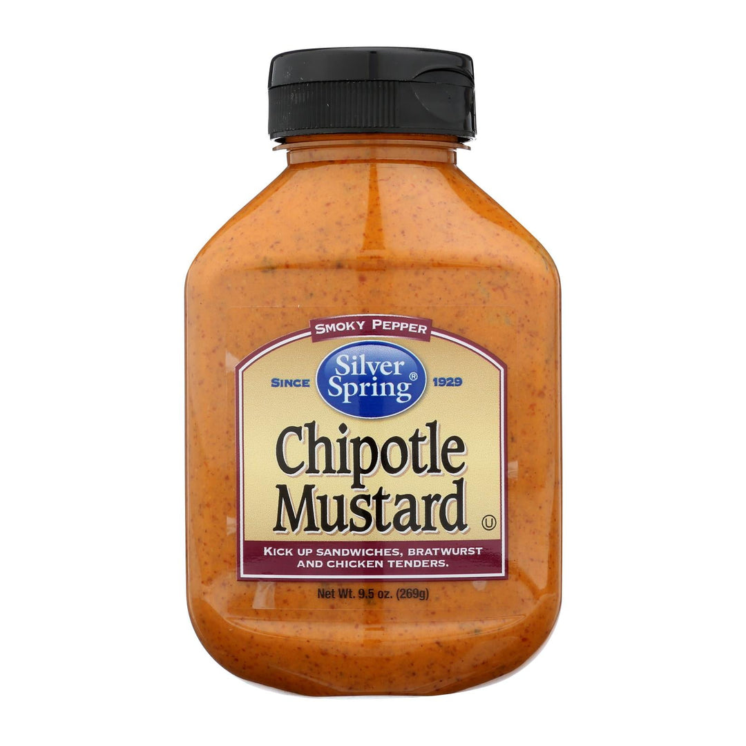 Silver Spring Squeeze - Mustard - Chipotle - Case Of 9 - 9.5 Oz - Maras Green